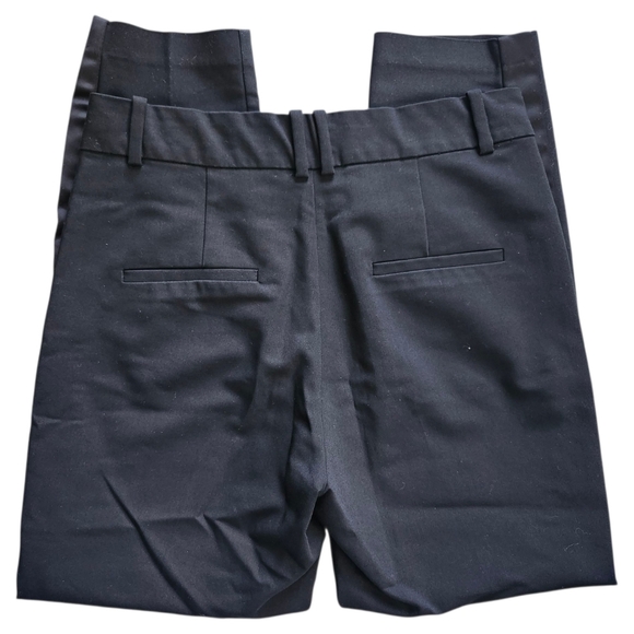 Inwear Black Satin Trim Straight Leg Trousers - Picture 3 of 5